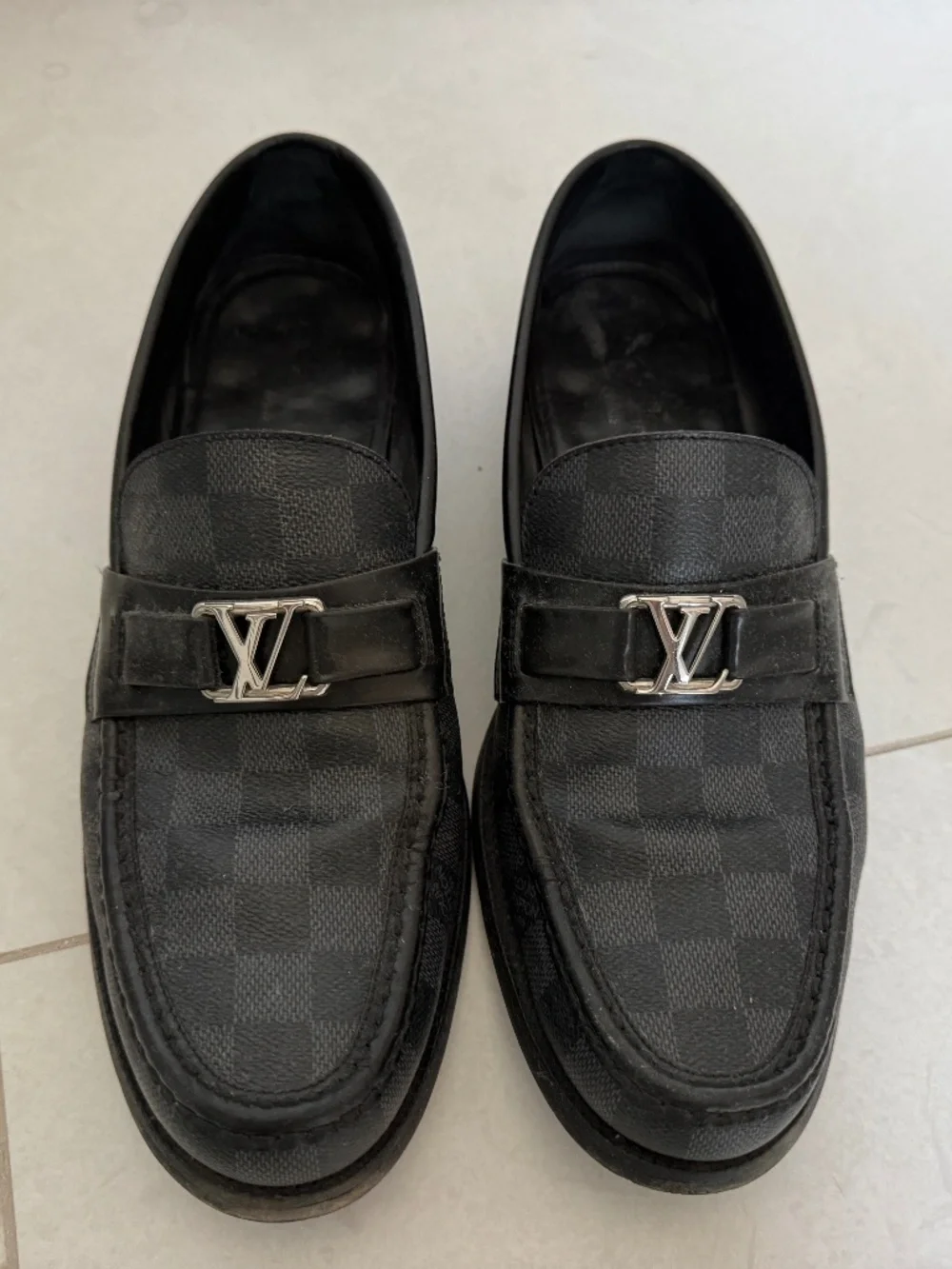 Louis Vuitton Monogram Leather Loafers